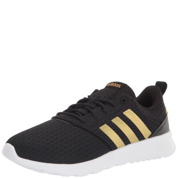ADIDAS QT RACER 2.0 SHOES WOMEN'S, BLACK, SIZE 10 - Picture 2 of 6